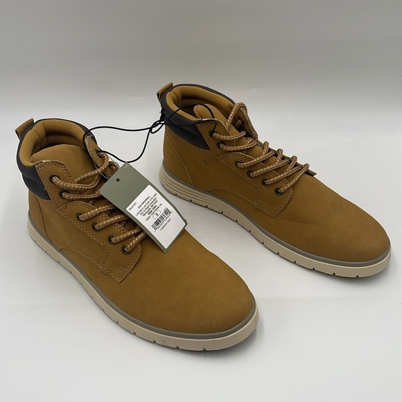 NWT Goodfellow & Co Mens Maxwell Casual Dress Ankle Boots Tan Size 9 - Picture 3 of 10